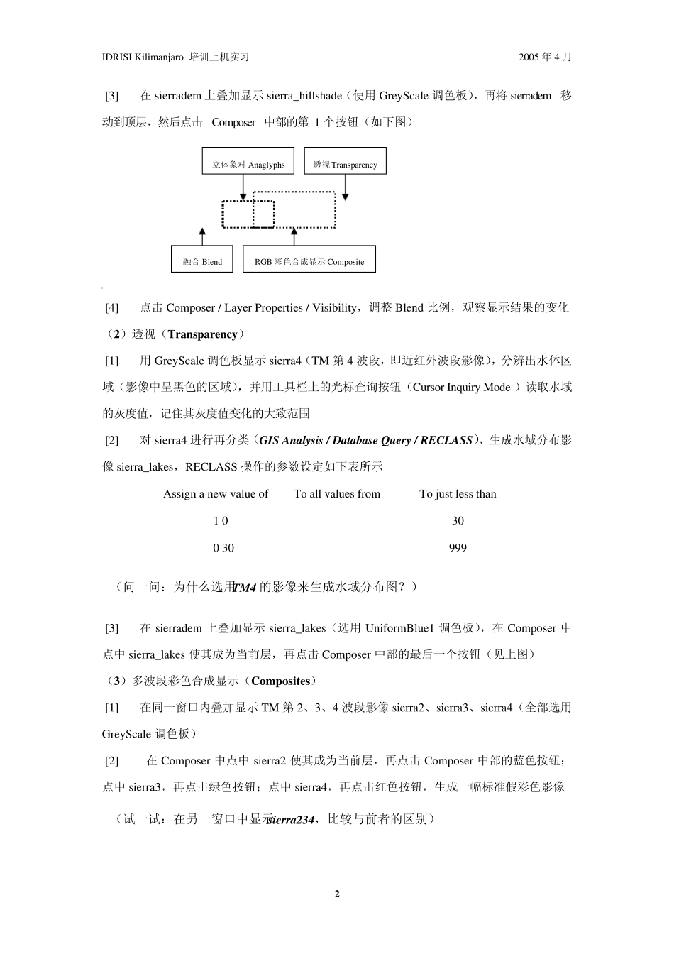 IDRISI软件培训上机实习教程_第3页