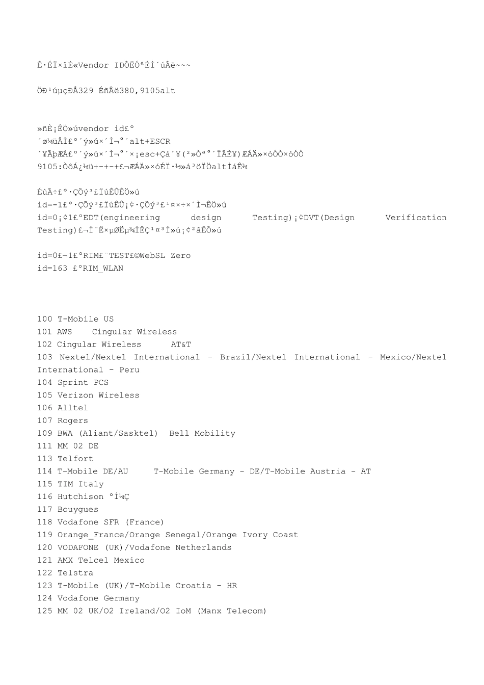 ID运营商代码_第1页