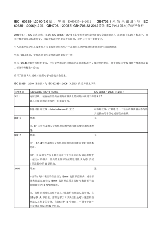 IEC6033512010新版标准差异