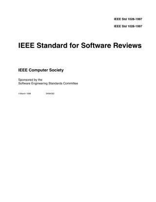 IEEEStandardforSoftwareReviews10281997