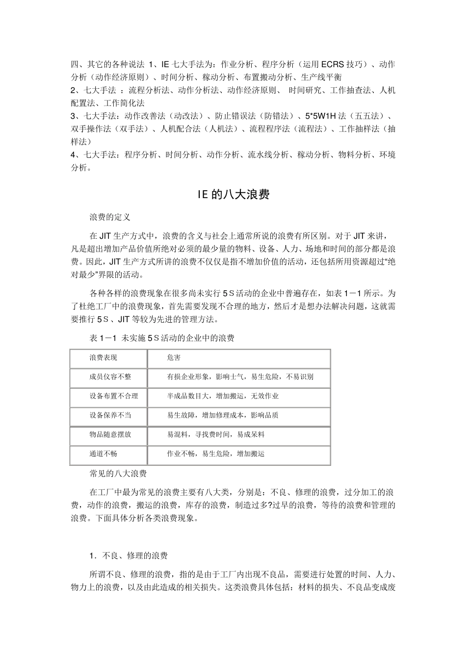 IE七大手法八大浪费_第2页