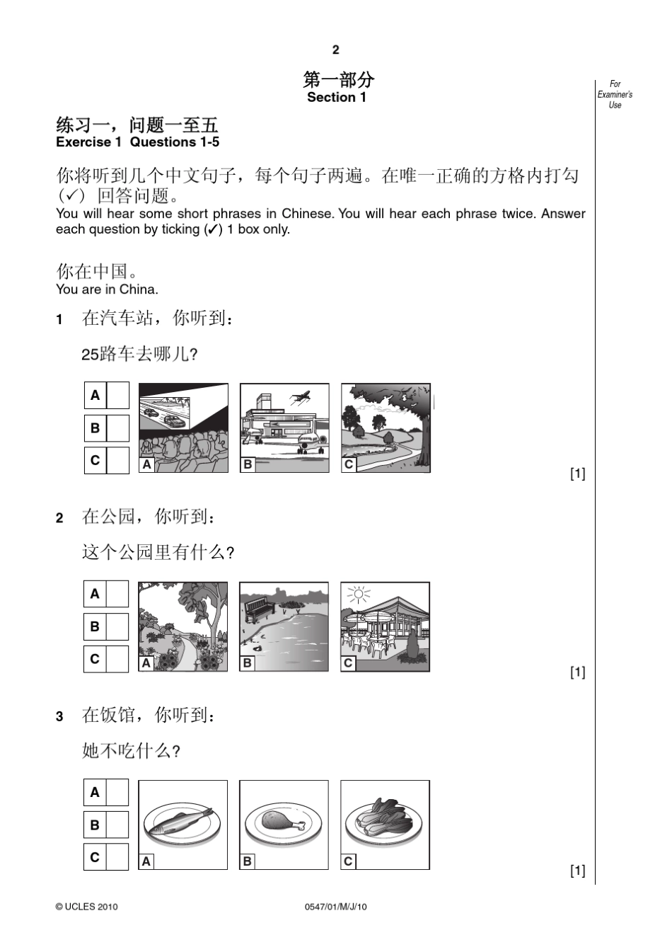 IGCSE中文真题20102011_第2页