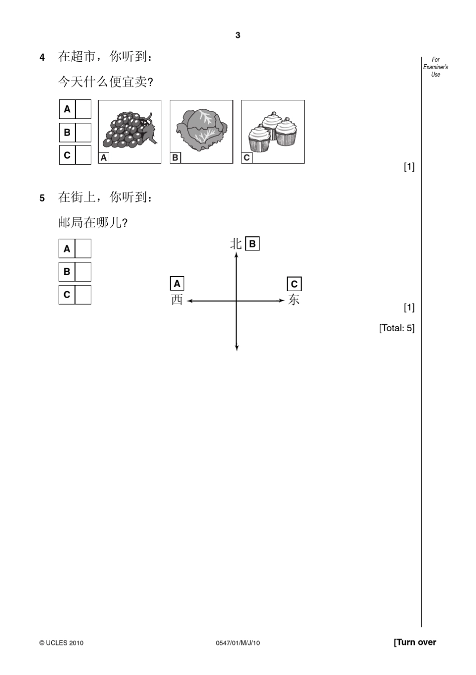 IGCSE中文真题20102011_第3页