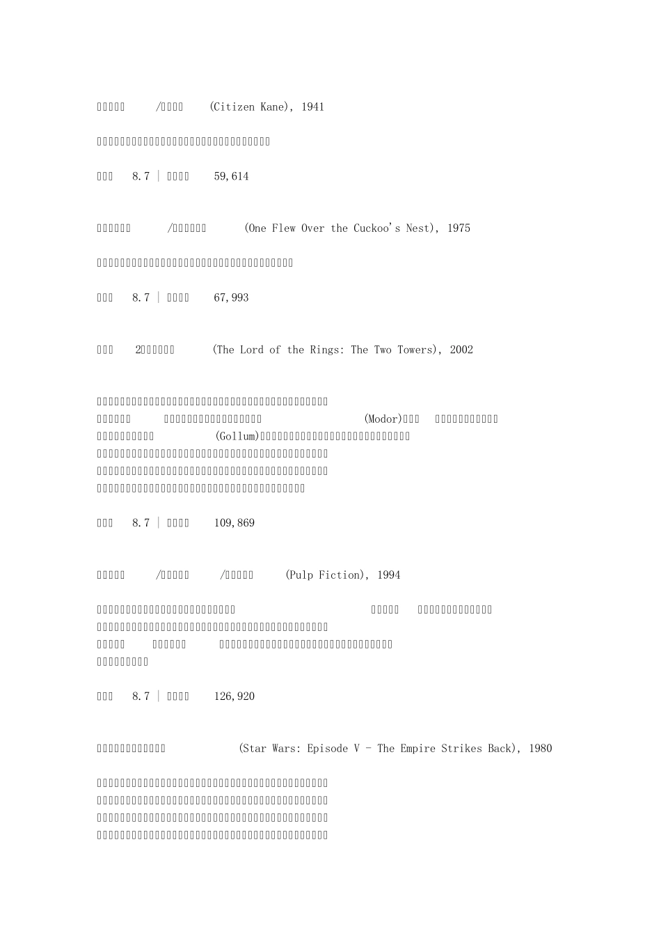 IMDBTOP250电影全攻略_第3页