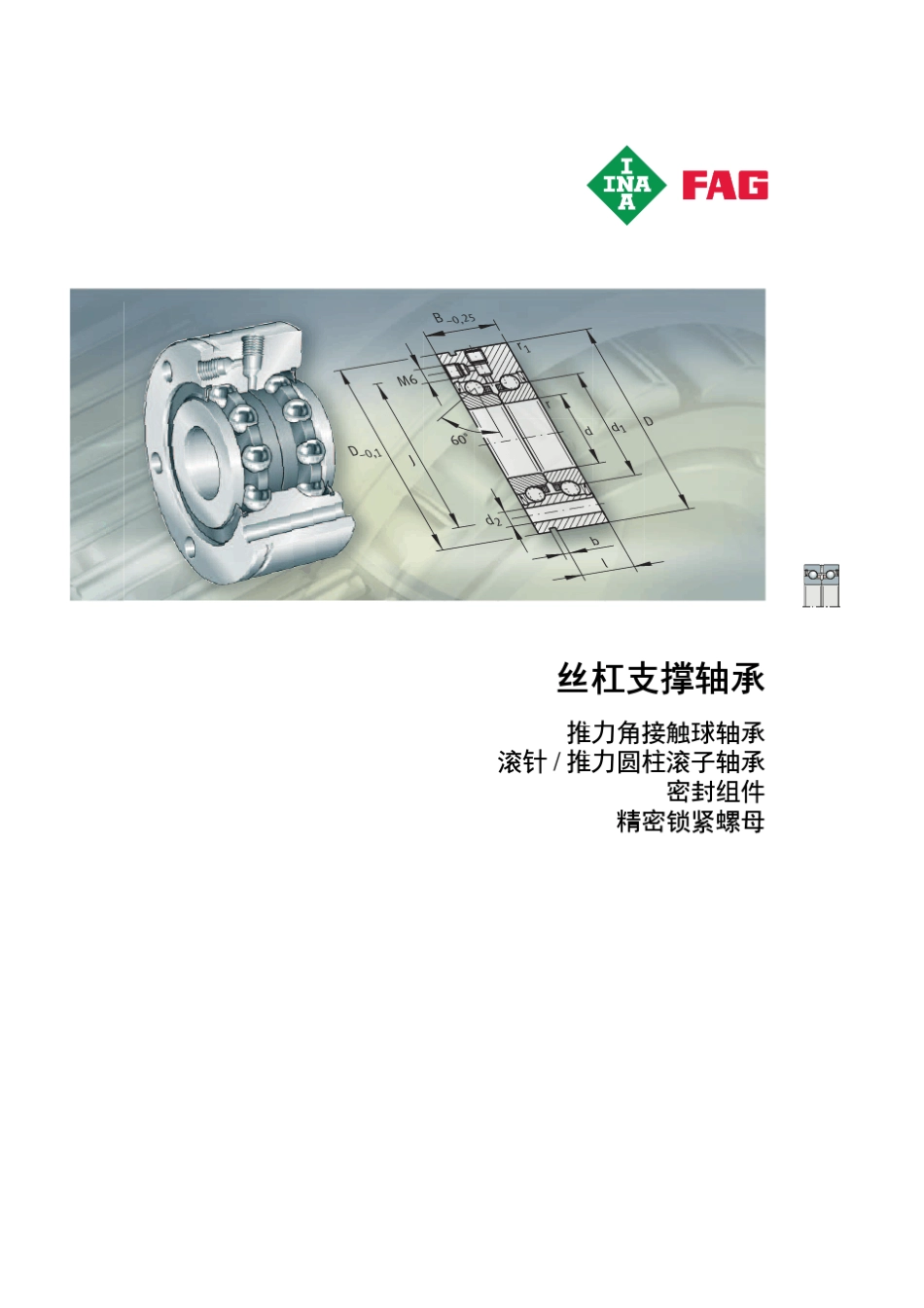 INAFAG轴承样本中文版丝杆支撑轴承_第1页