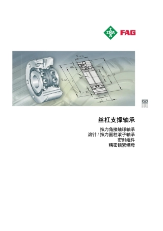 INAFAG轴承样本中文版丝杆支撑轴承