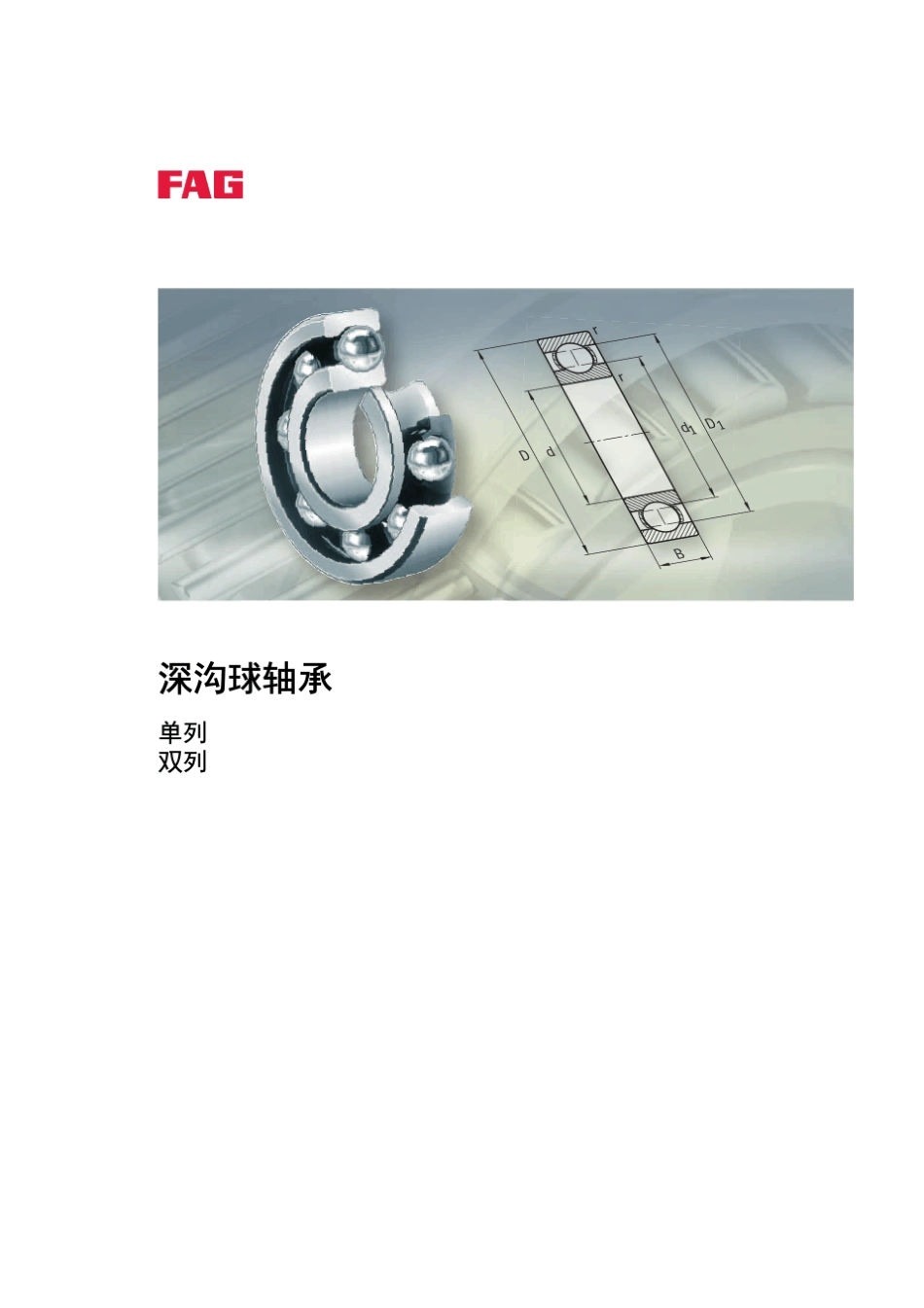 INAFAG轴承样本中文版深沟球轴承_第1页