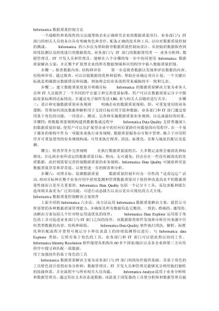 Informatica数据质量控制方法