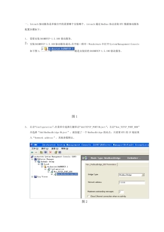 intouch常用驱动服务的配置