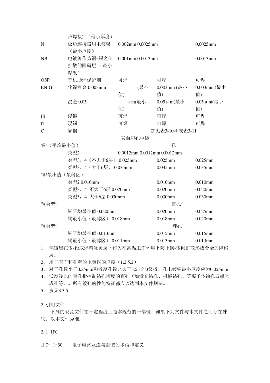IPC中文版挠性印制板质量要求与性能规范_第3页