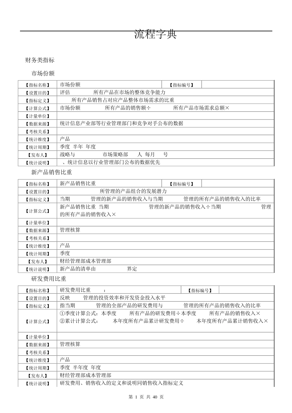 IPD流程指标字典_第1页