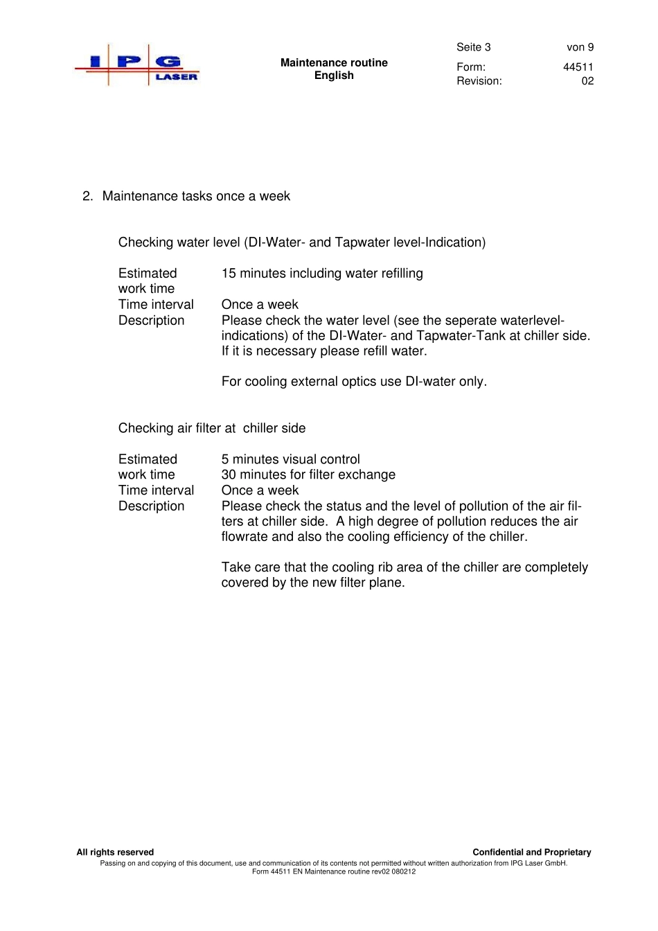 IPG光纤激光器维护手册_第3页