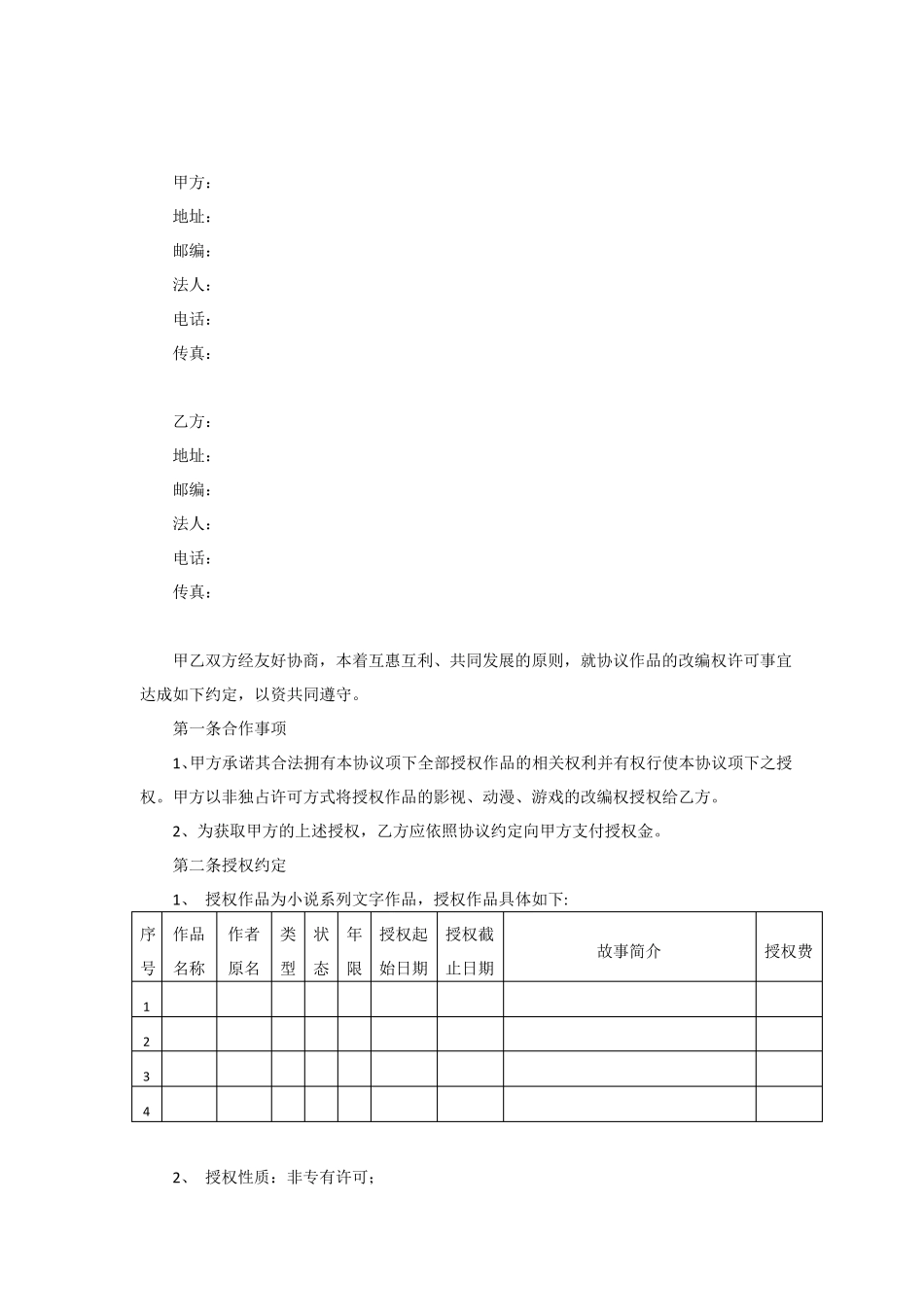 IP授权合作协议_第2页