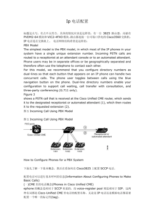 Ip电话配置