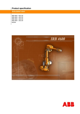 IRB460040ABB机器人资料