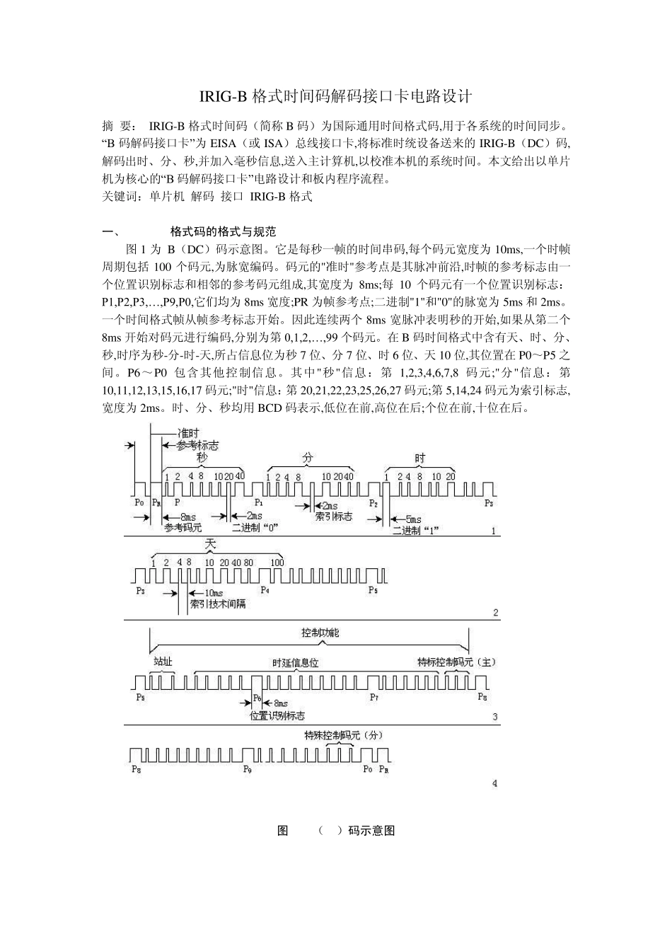 IRIGB格式时间码解码接口卡电路设计_第3页
