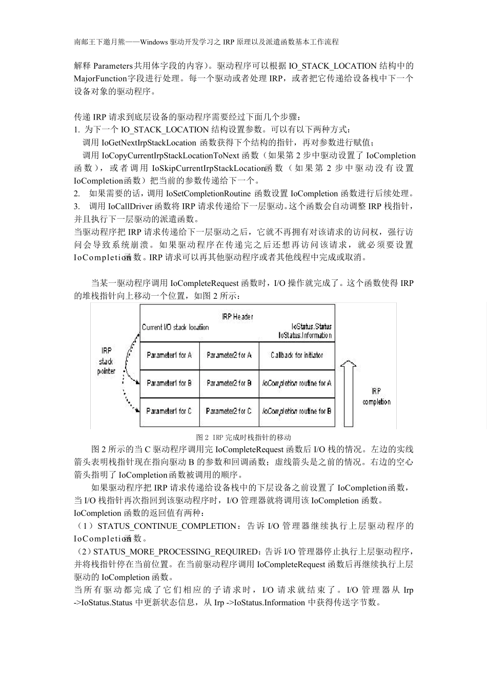 IRP原理以及派遣函数基本工作流程_第2页
