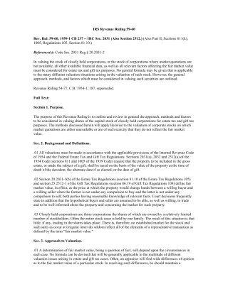 IRSRevenueRuling5960