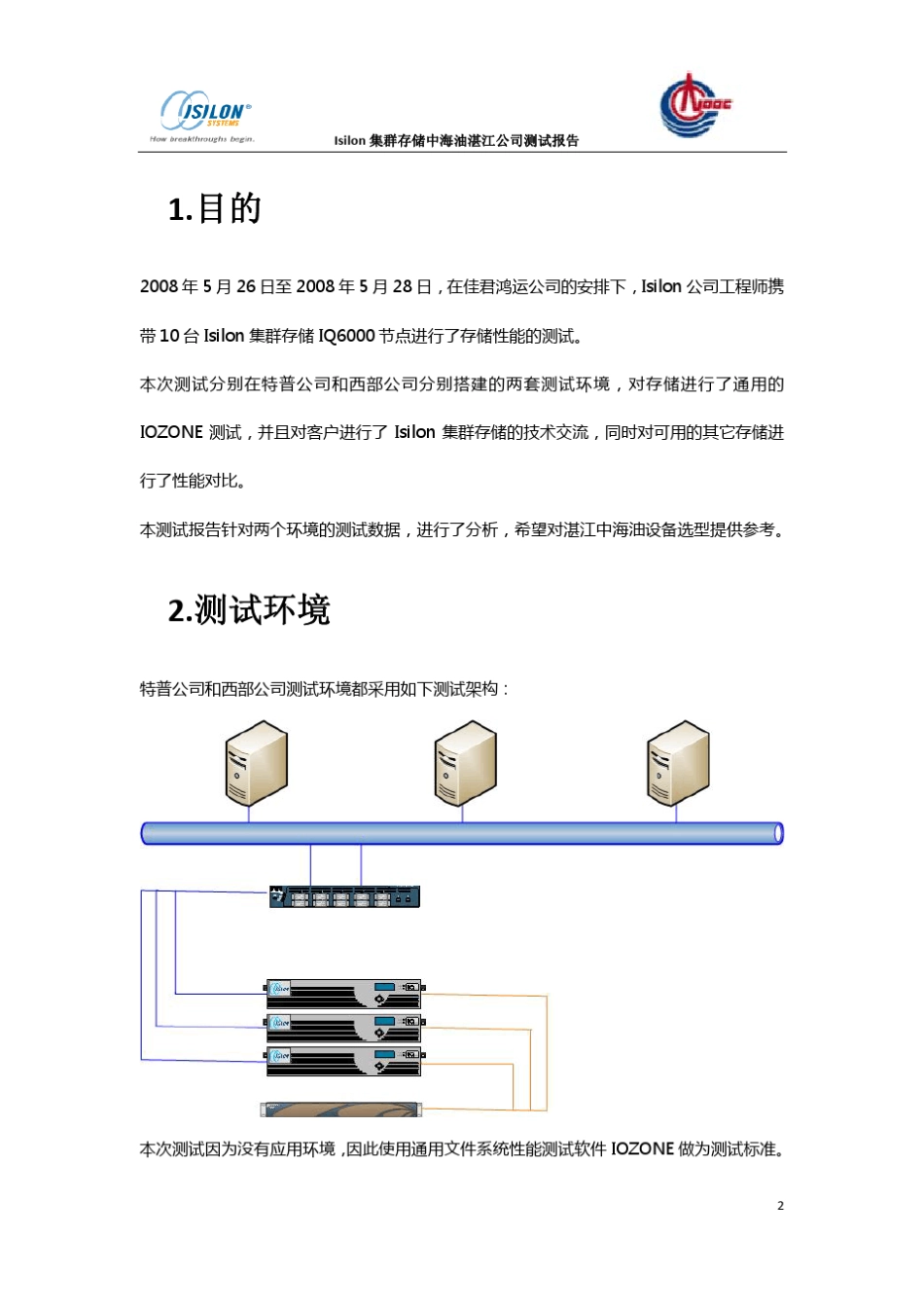 Isilon集群存储测试报告_第2页