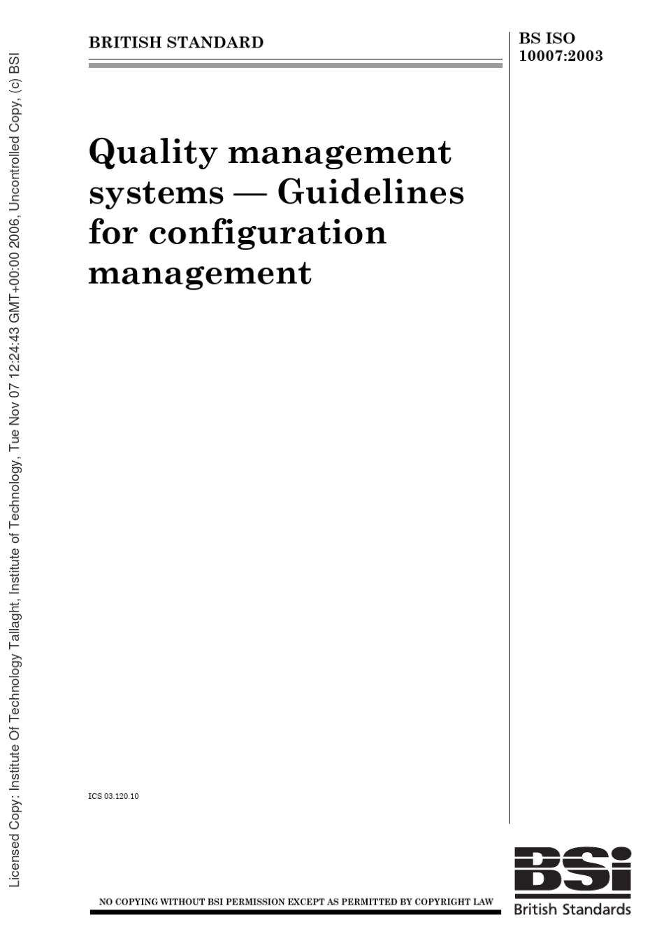 ISO100072003质量管理体系技术状态管理指南_第1页