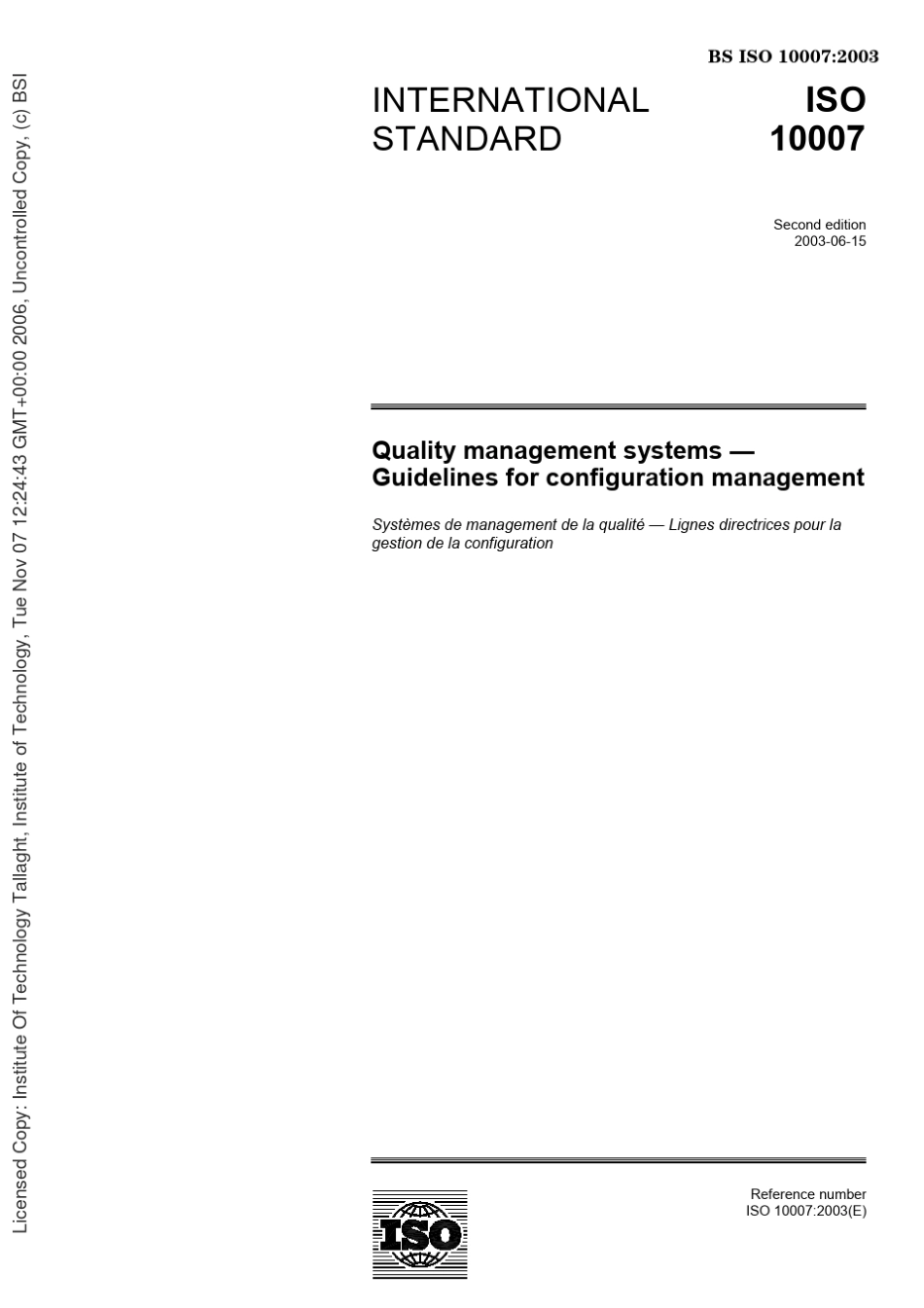 ISO100072003质量管理体系技术状态管理指南_第3页