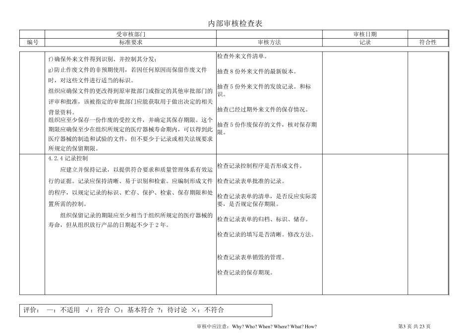 ISO13485检查表_第3页