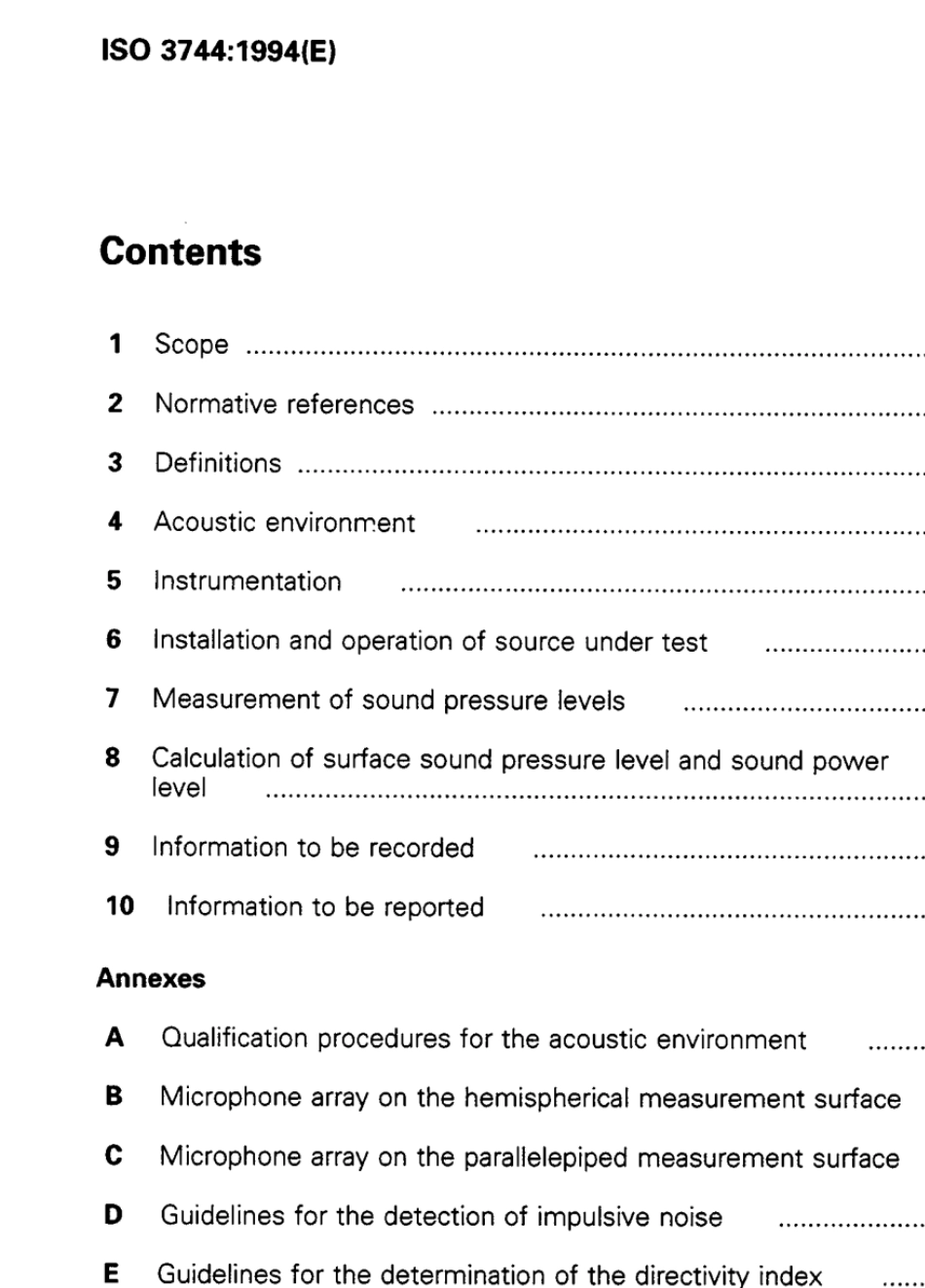 ISO37441994声学用声压法测定噪声源声功率级——反射面上方近似自由场的工程法_第2页