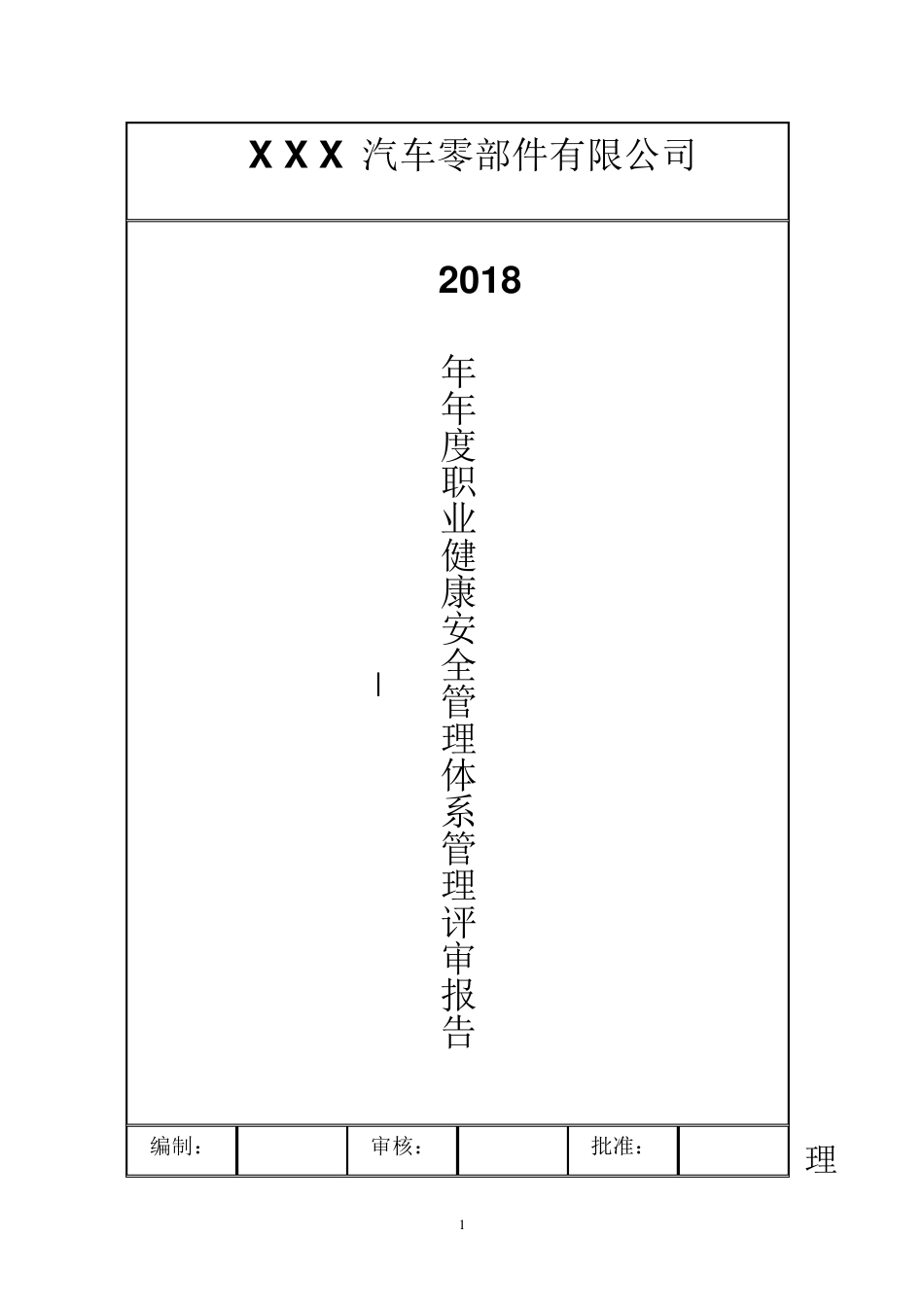 ISO450012018管审报告汇编版_第1页