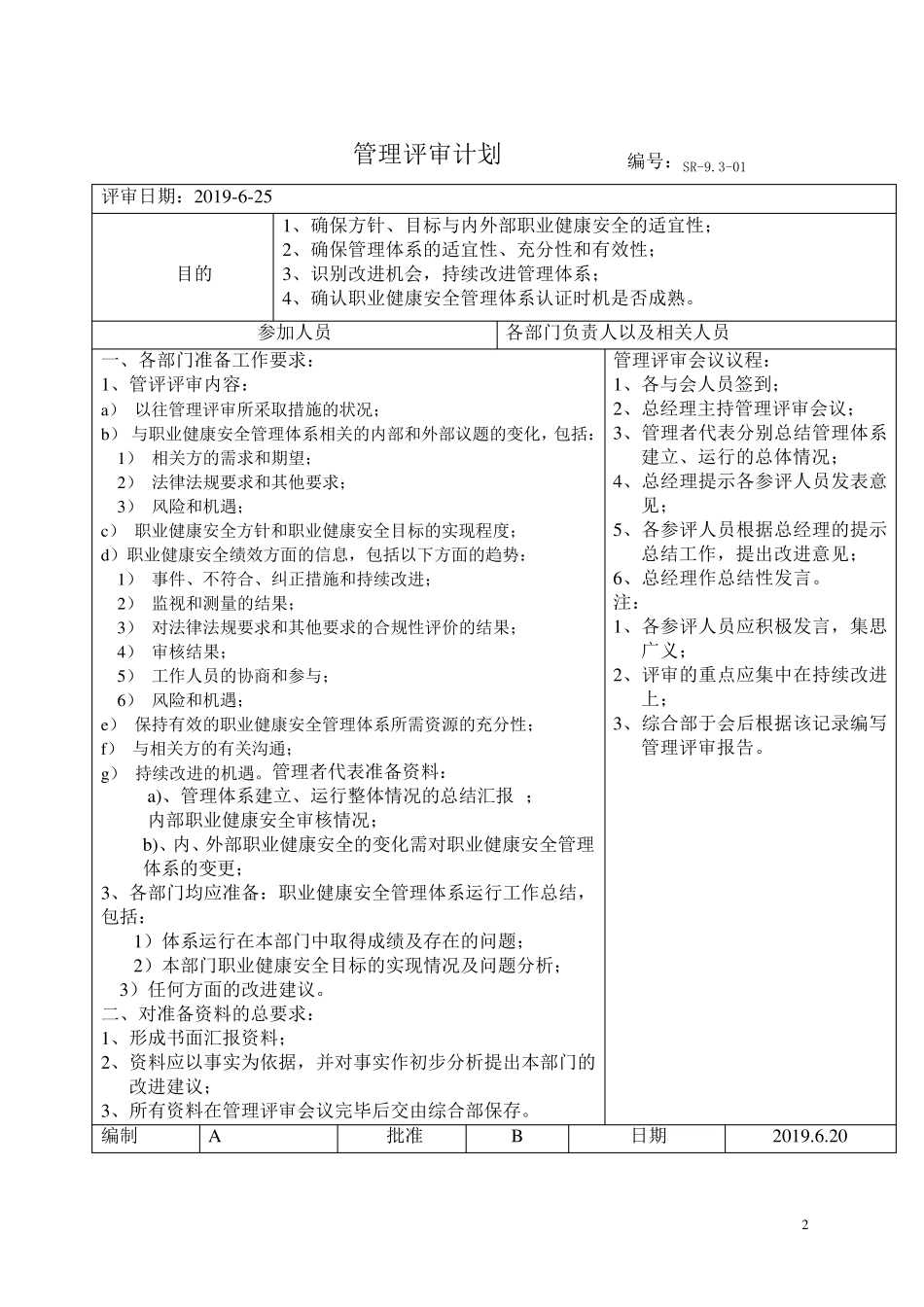ISO45001管理评审资料_第2页