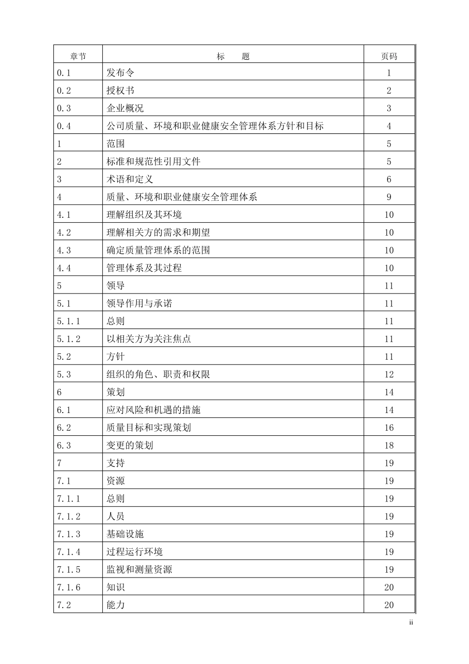 ISO三体系管理手册_第2页