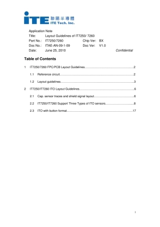 ITE布线电容式触摸屏Sensor内部结构设计规则