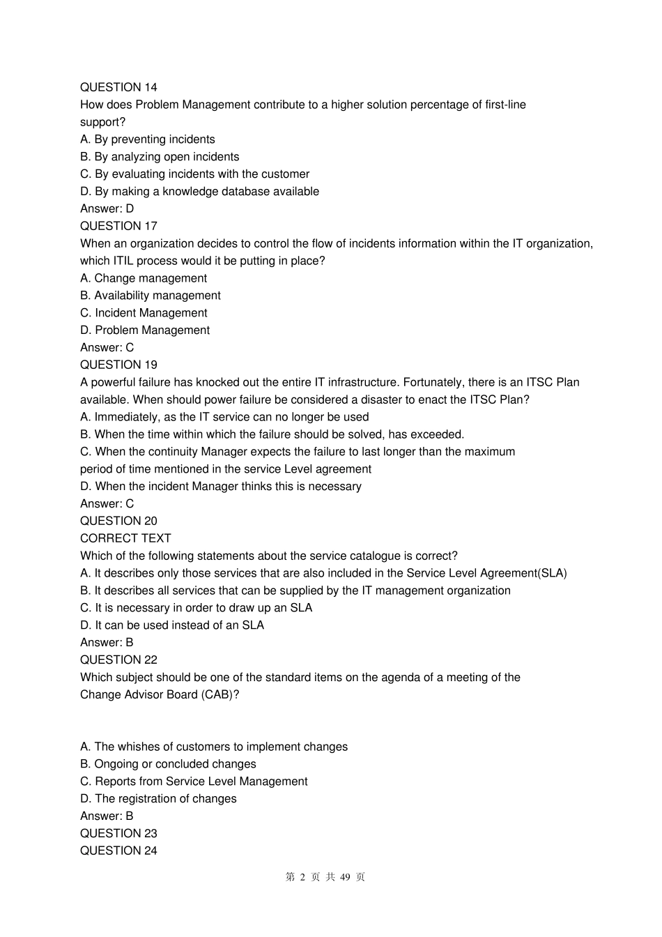 ITIL_V3认证题库_第2页