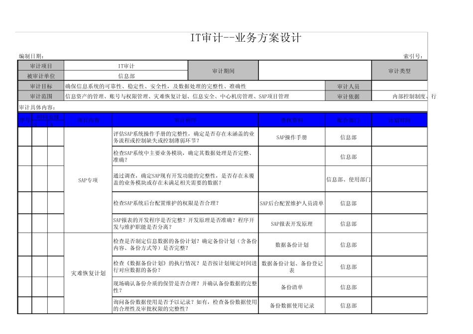 IT审计业务方案设计_第2页
