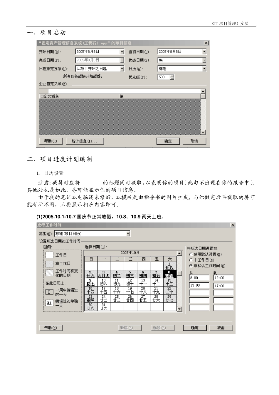 IT项目管理实验报告模板范文_第3页