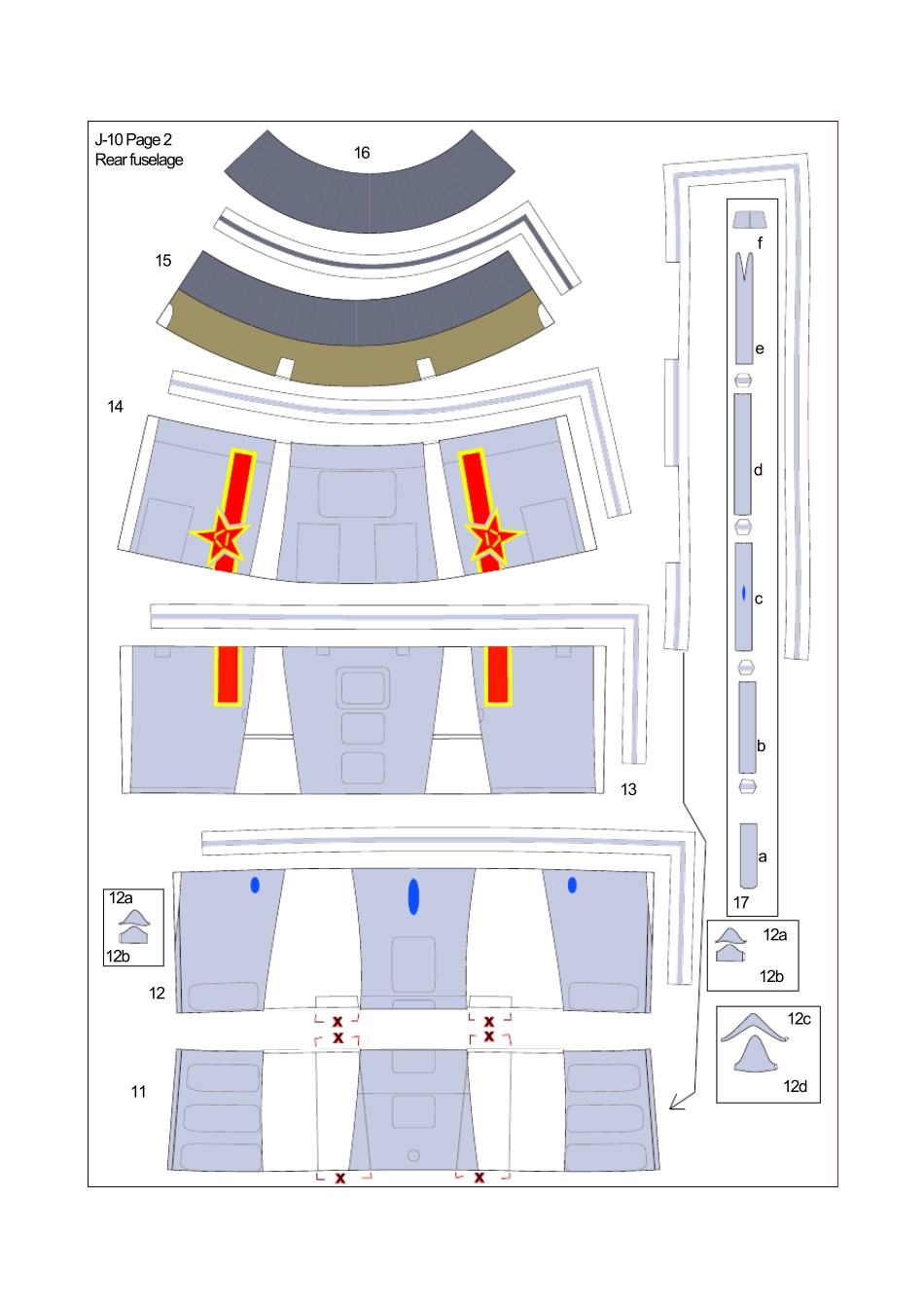 J10纸模型图纸_第2页