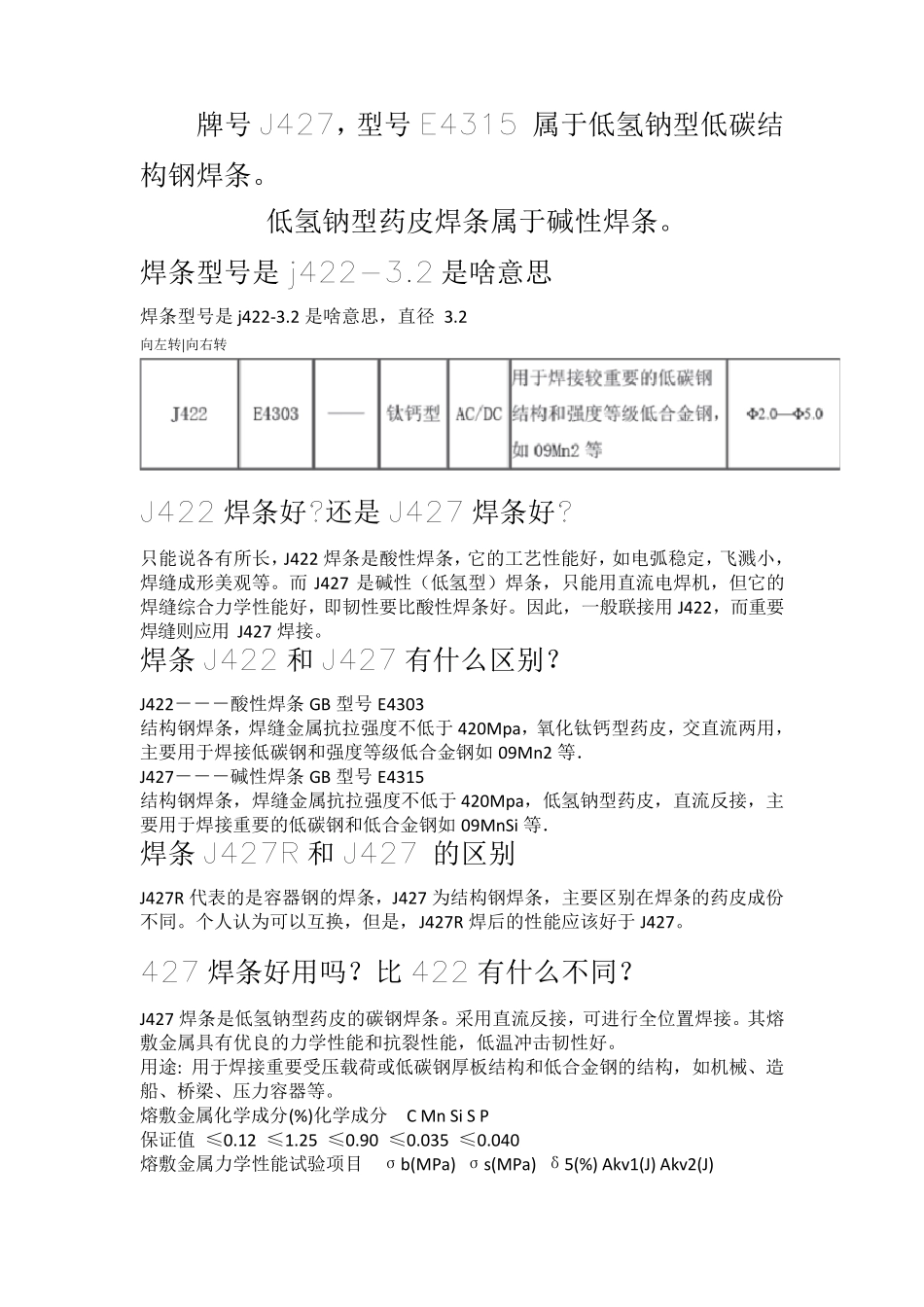 J422J427J507J507R焊条的区别及型号_第2页