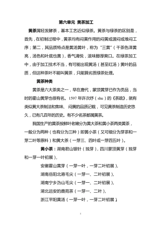 JA6黄茶加工