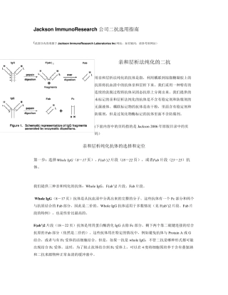 JacksonImmunoResearch公司二抗选用指南