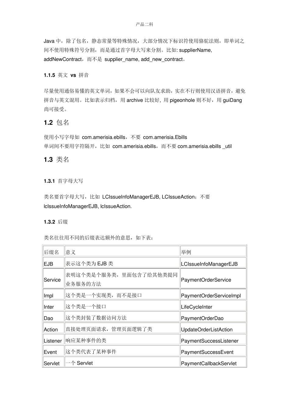 java代码规范详细版_第2页