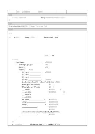 JAVA图形用户界面的编程控件与布局