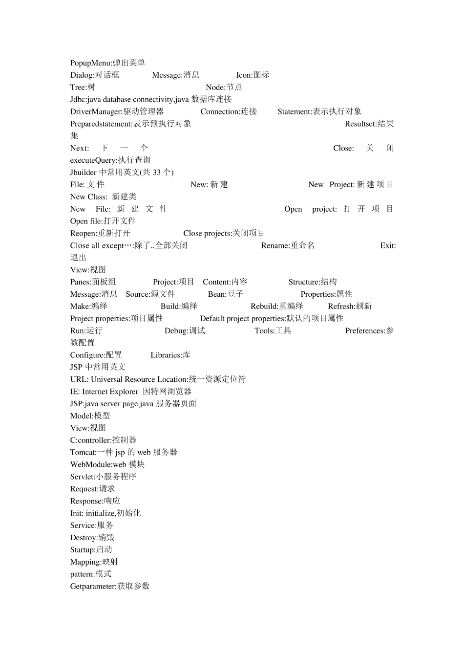 Java基础常见英语词汇(共70个)_第2页