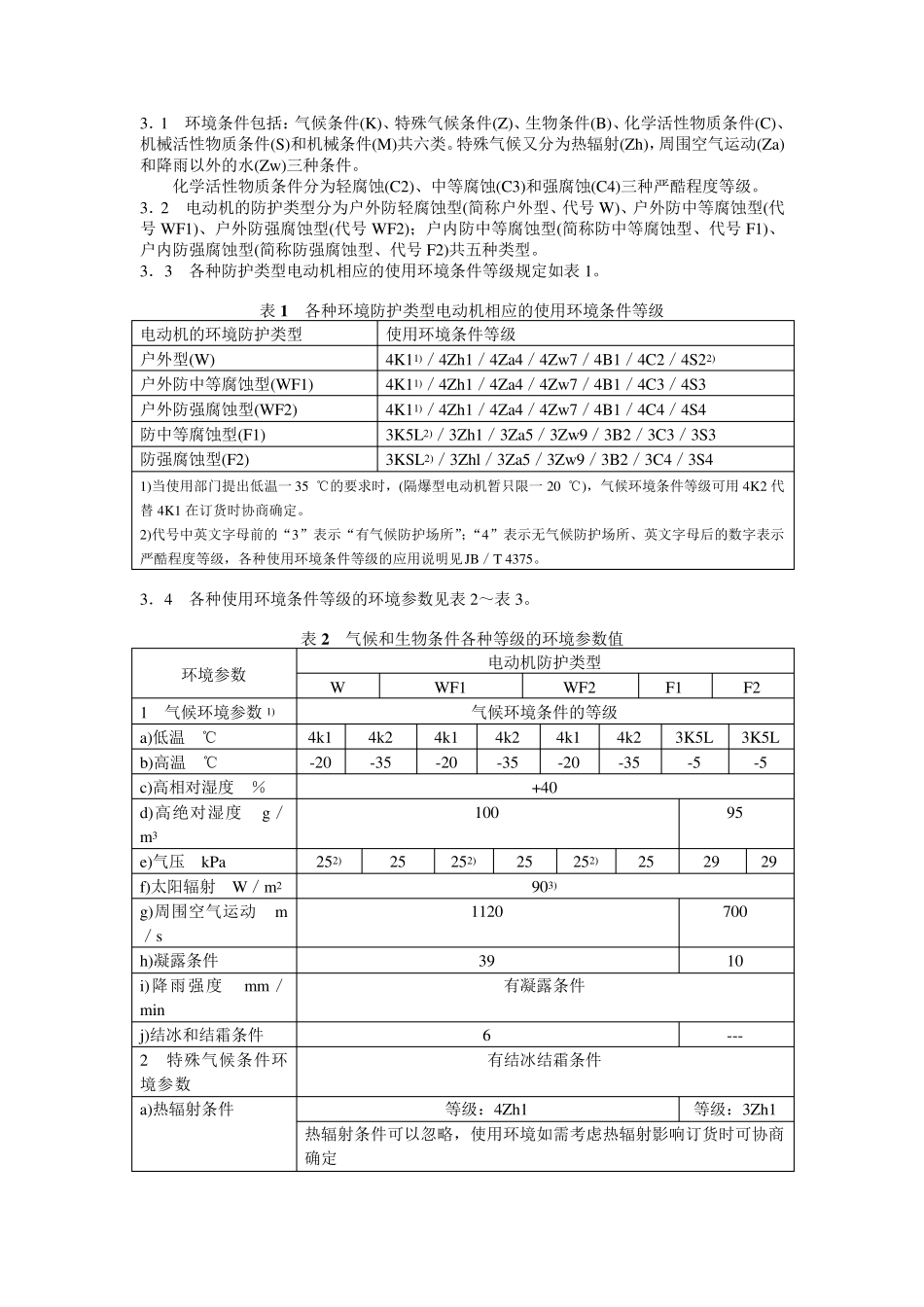 JB9537—1999户内、户外防腐防爆异步电动机环境技术要求(机座号45～710)_第2页