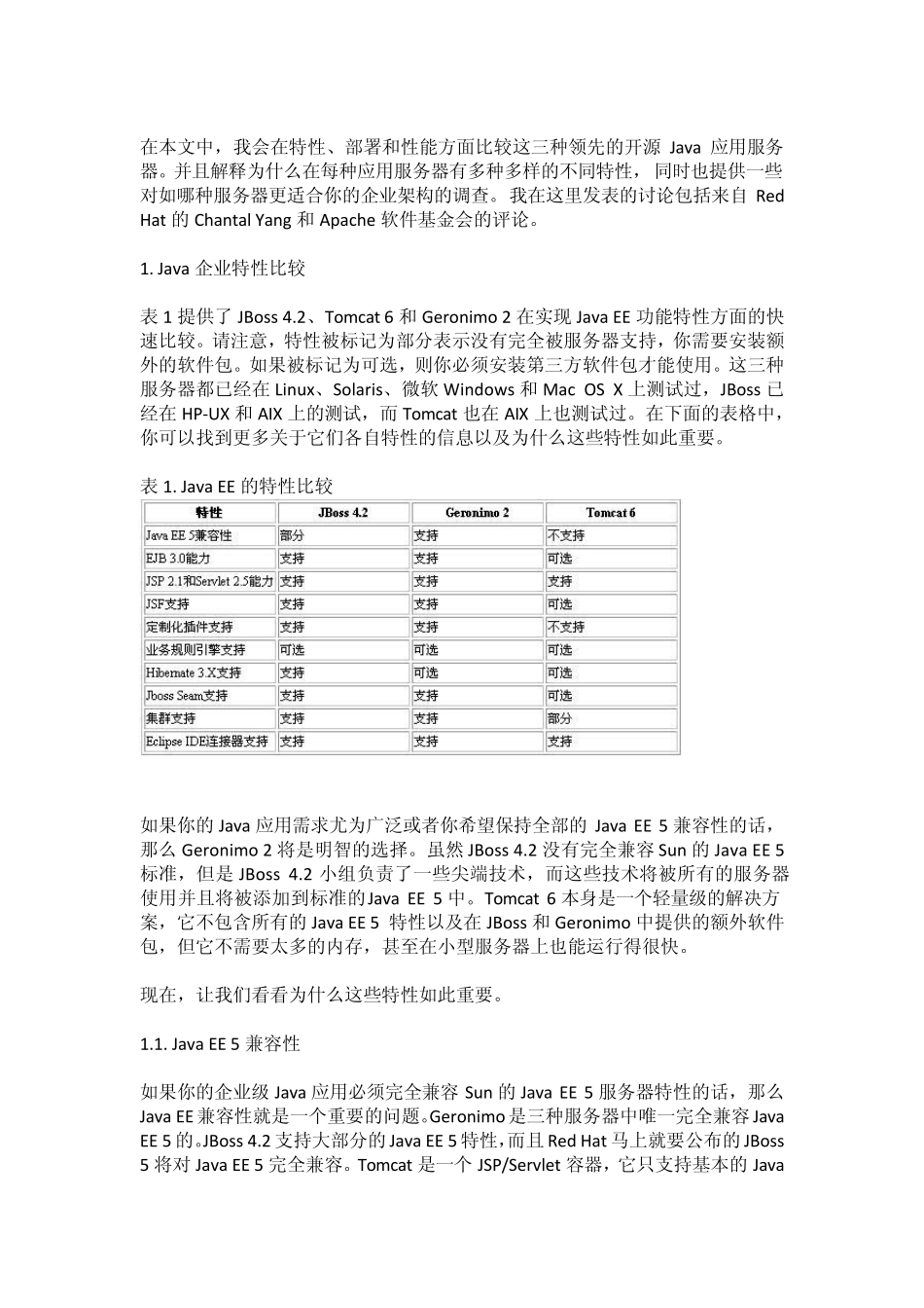 JBoss,Geronimo还是Tomcat？——三种开源Java应用服务器的比较_第2页