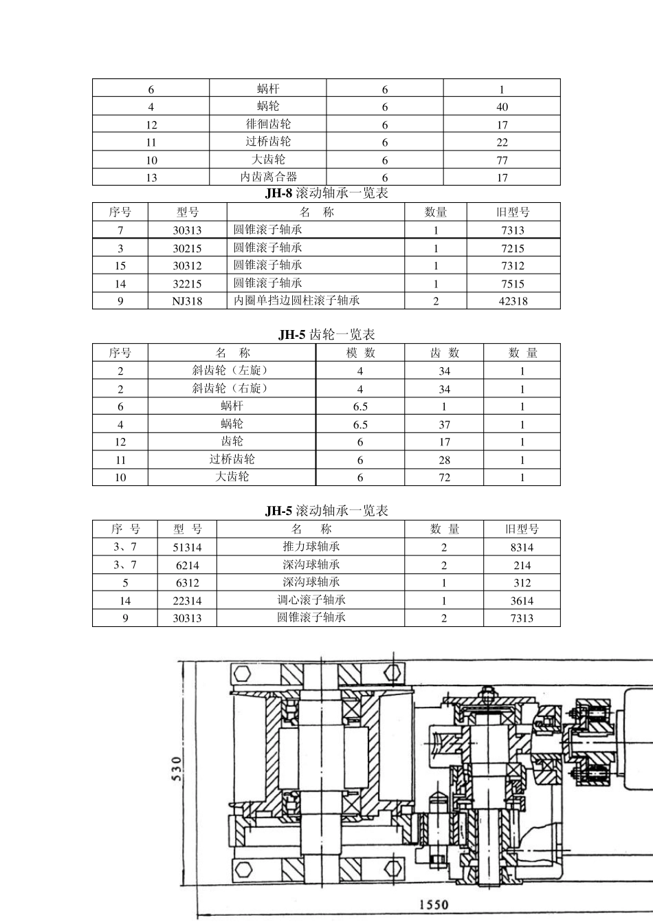 JH5、JH8绞车、JH14绞车、JH20绞车说明书_第2页