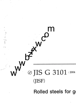 JISG31012004普通结构用轧制钢材(英文版)