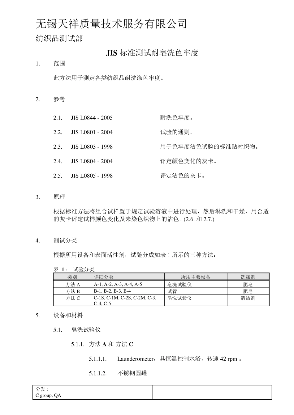 JISL08442005耐皂洗色牢度测试中文版_第1页