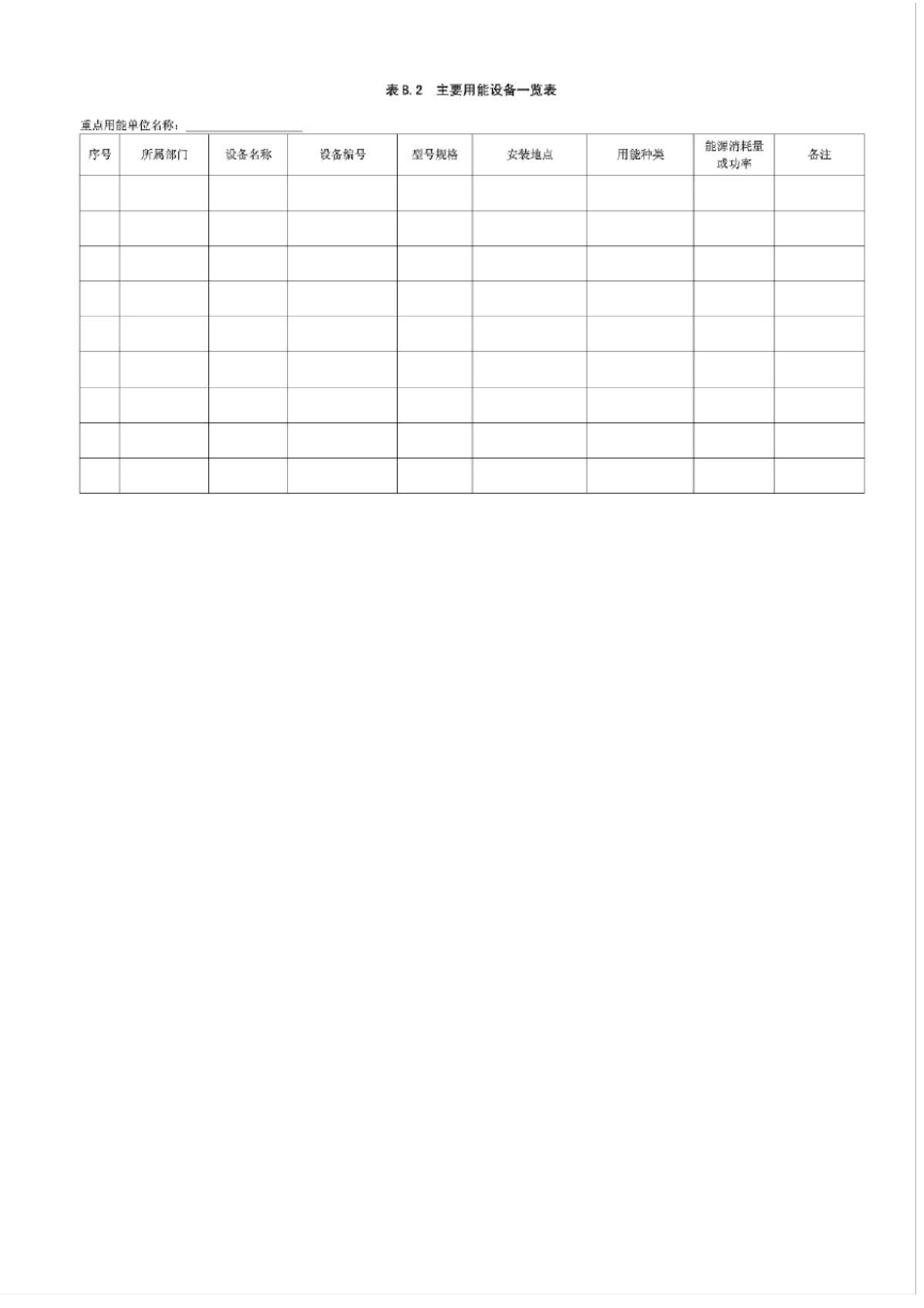 JJF13562012重点用能单位能源计量审查规范(填写表格)_第2页