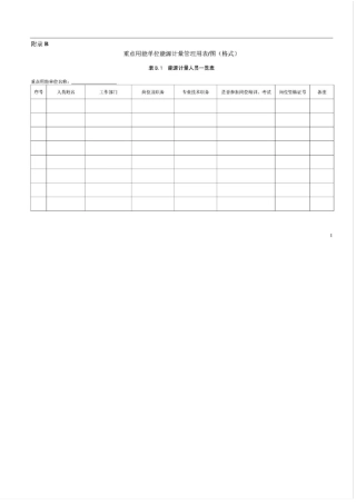 JJF13562012重点用能单位能源计量审查规范(填写表格)