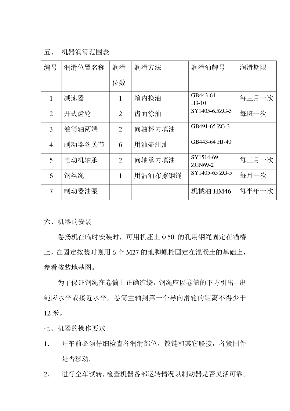 JM10系列卷扬机说明书_第3页