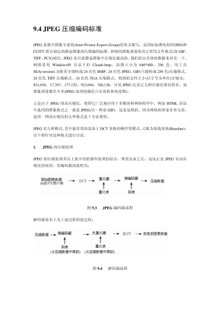 JPEG压缩编码标准